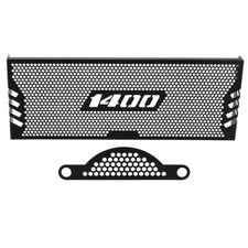 Motorcycle radiator grille fan