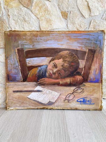 Quadro giovane scolaro - quadro, scolaro-