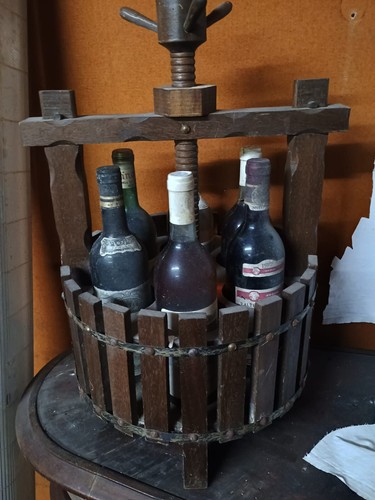 Wood wine bottle - wood, cellar