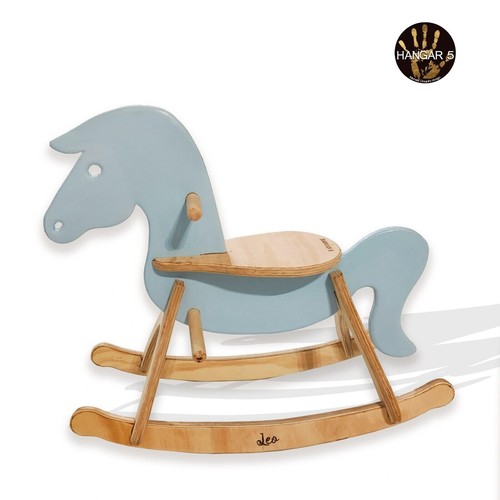 Cavallino dondolo legno - cavallino, in