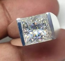 4 KT Bianco Trattato Anello