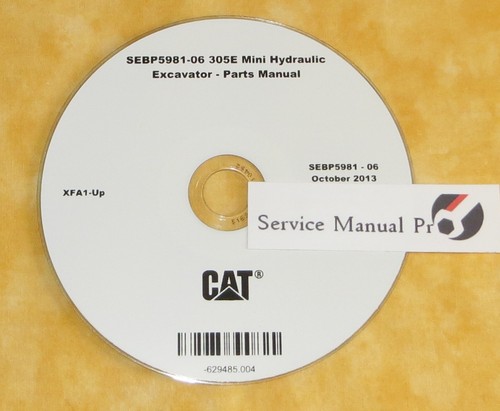 Sebp5981 caterpillar 305e mini - caterpillar,
