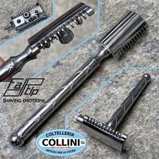 Fatip -  Rasoio Shavette 2 In 1 Open Comb Testina Originale Cromata 2 in 1 - ...