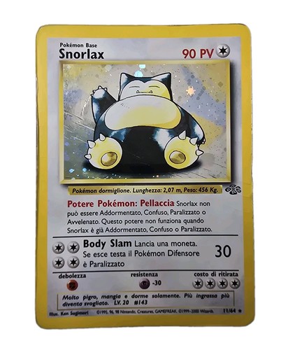 Pokemon snorlax rara - snorlax, 11/64