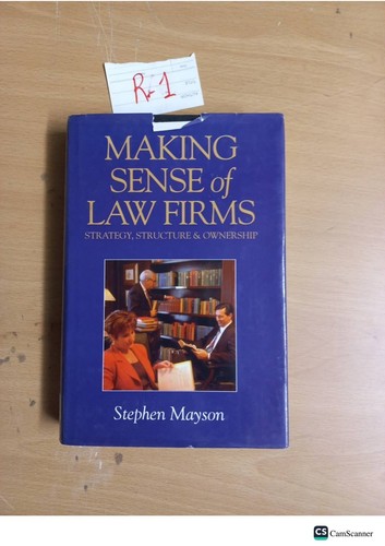 Making sense law - sense, firms
