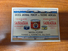 cartolina pubblicitaria Tonno