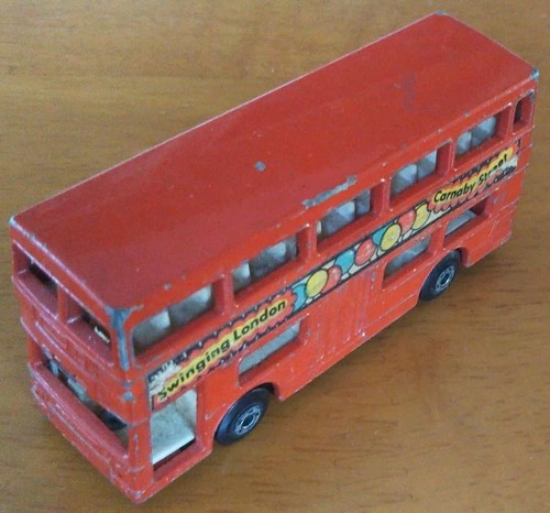 Matchbox london bus toy - bus, car