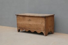 Cassapanca panca rustica mobile contenitore in abete, '800 - L 113 cm!