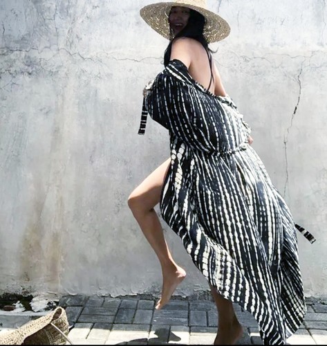 Giacca lunga caftano kimono