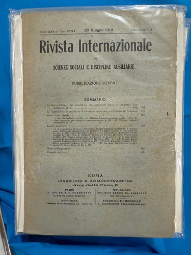 Rivista internazionale - internazionale, di