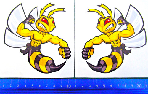 Adesivi vinile angry - angry, hornet