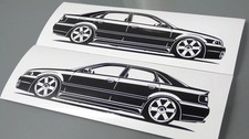 Adesivo Audi S4 B5 silhouette