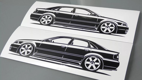 Adesivo tuning audi b5 - tuning, s4