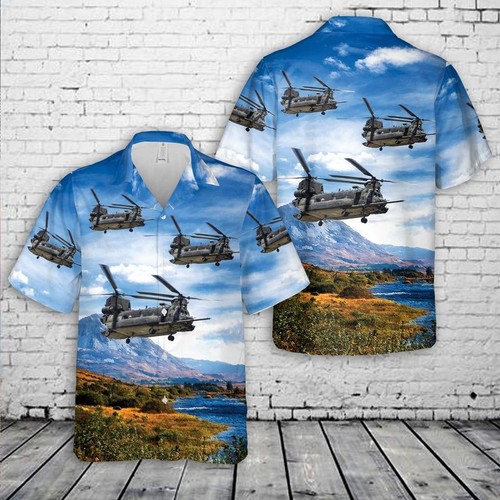 Chinook camicia hawaiana - ch-47,