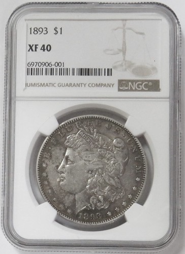 1893 morgan dollaro argento 1 - 1893,