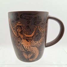 Starbucks Mug 2011 Marrone Sirena Coda Tagliata Coffee Collector 