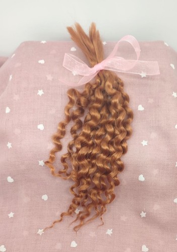 Mohair curly pelirrojo para - mohair,