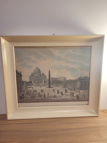 Quadro vintage roma piazza - vintage,