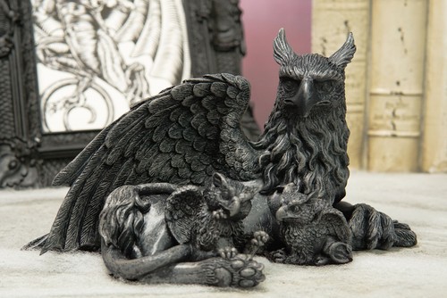 Statua ebros griffin gargoyle - ebros,