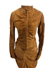 Vera Pelle Made In ITALY Completo Giacca Gonna Donna Tg 42/44