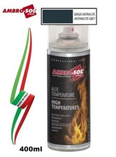 VERNICE SMALTO SPRAY AD ALTA TEMPERATURA "GRIGIO ANTRACITE" 400ml  "AMBRO-SOL" 