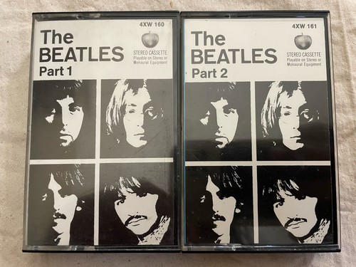 Vtg the beatles cassette white - the,
