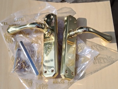 Coppia maniglie porta - , ottone