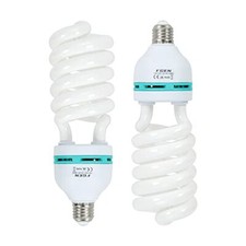 2 lampade fotografiche CFL da