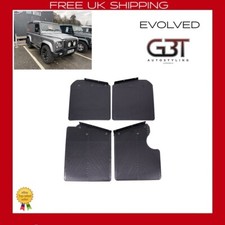 PER LAND ROVER DEFENDER 90 KIT FLAPS FANGO ANTERIORE E POSTERIORE CON STAFFE 1990+