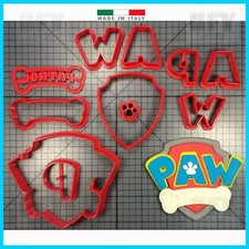 Paw Patrol personaggi Cookies cutter Formine - Pasta di Zucchero cake design