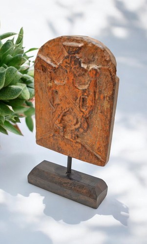 Antico legno dio ganesh - legno,