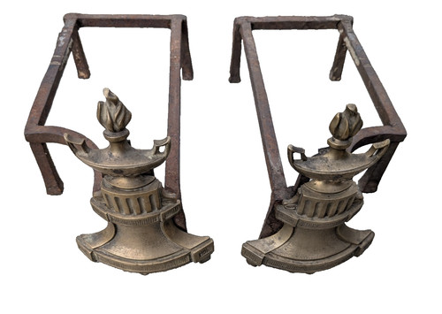 Antica coppia alari da - antica,