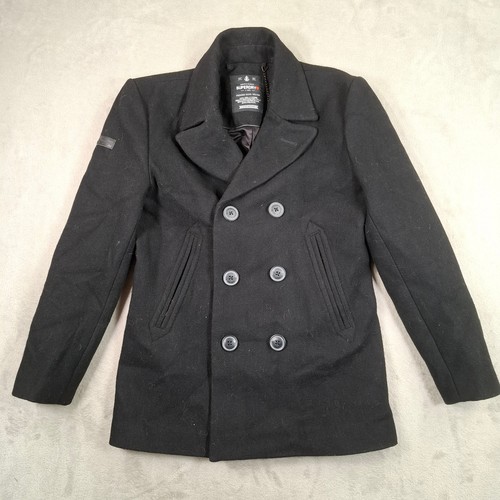 Superdry peacoat uomo cappotto - uomo,