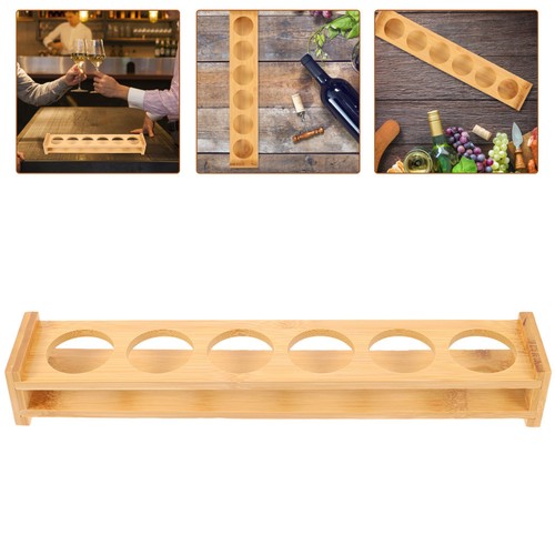 Creative wine cup rack bamboo - cup,