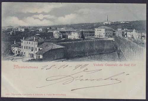 Cartolina montebelluna - cartolina,
