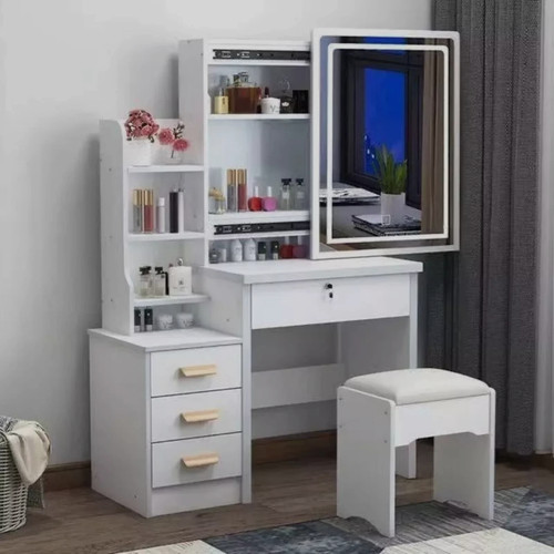 Toeletta specchio led - toeletta, sgabello
