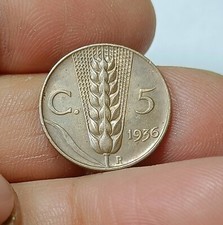 5 Centesimi  1936 Spiga -