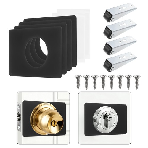 4pcs door handle plates with - door,