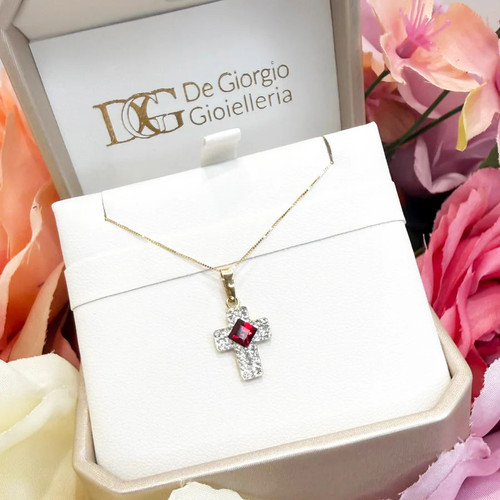 Ciondolo croce donna con - da,