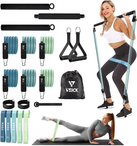 Kit barra pilates con fasce - con,