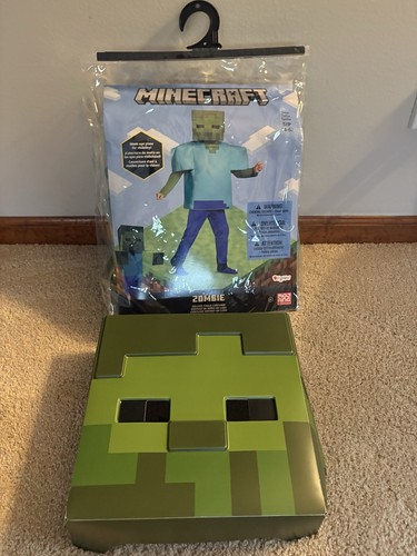 Costume zombie minecraft raro - costume,