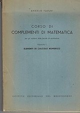 Corso di matematica fascicolo 1 elementi di calcolo numerico [Library