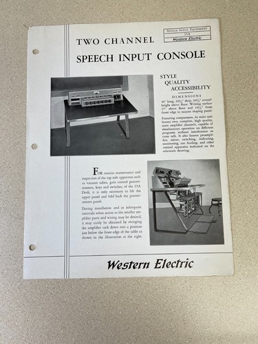 Western electric broadcast - electric,
