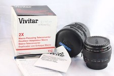 ? Vivitar Teleconverter Duplicatore di focale 2x macro 1:1 per Yashica / Contax