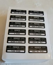 Set etichette restauro Astatic