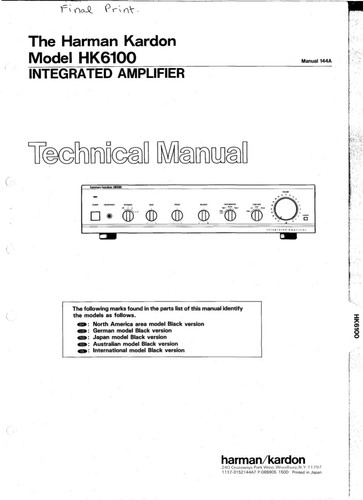 Manuale servizio per harman - di,