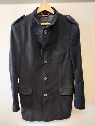 Zara uomo nero grande cappotto - uomo,