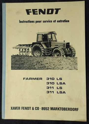 Manuel fendt farmer 310 ls - fendt,