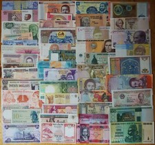 50 BANCONOTE MONDIALI diverse
