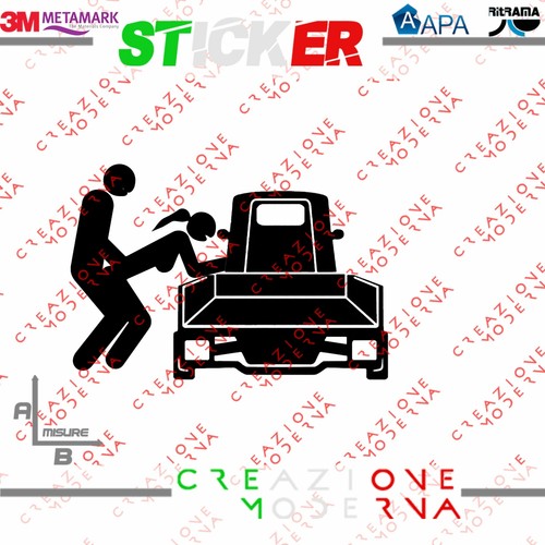Adesivo sticker sesso omini - adesivo,